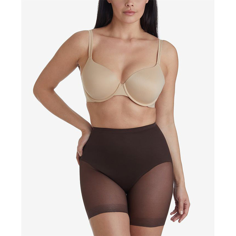 Miraclesuit Sheer Derriere Lift Boyshorts Coffee L