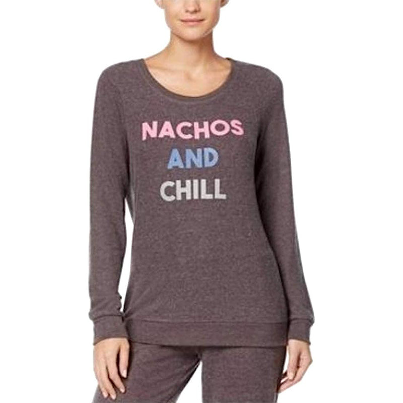 Jenni by Jennifer Moore  Graphic-Print  Only Pajamas Top Grey L