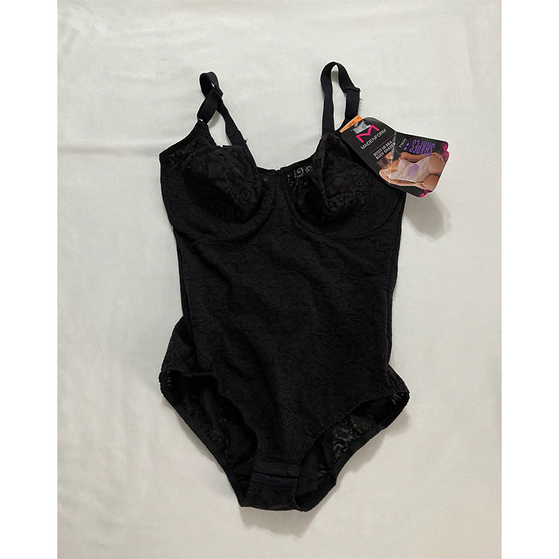 Maidenform Lace Body Briefer Black 38DD