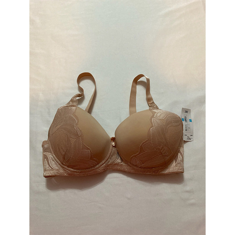 Jezebel Full Figure Lace Cradle Underwire Bra Beige 38C