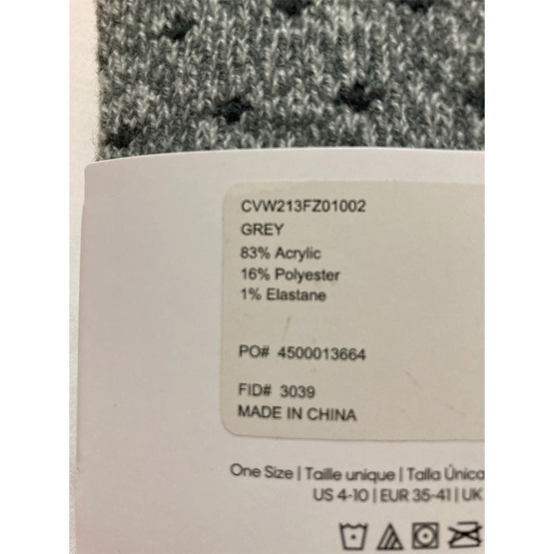 Calvin Klein Soft Crew Socks Grey One Size