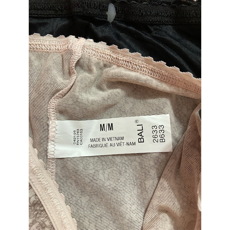 Bali Skimp Skamp Brief 3-Pair Pink/Steel/Black M