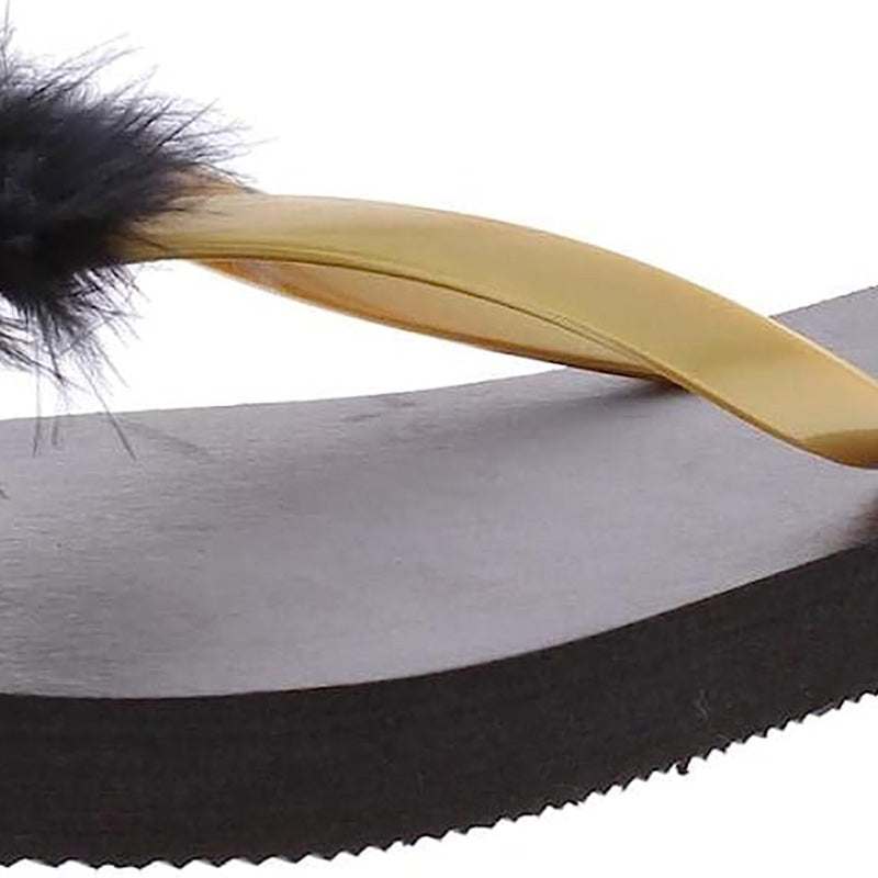INC International Concepts Flip-Flop, Black, Size 6.0