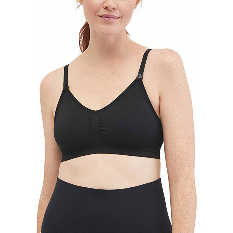 Motherhood Maternity Maternity Seamless Clip Down Nursing Black M