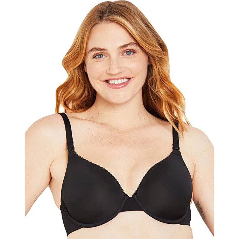 Motherhood Lightly Lined Full Coverage Nursing Bra Black 38D