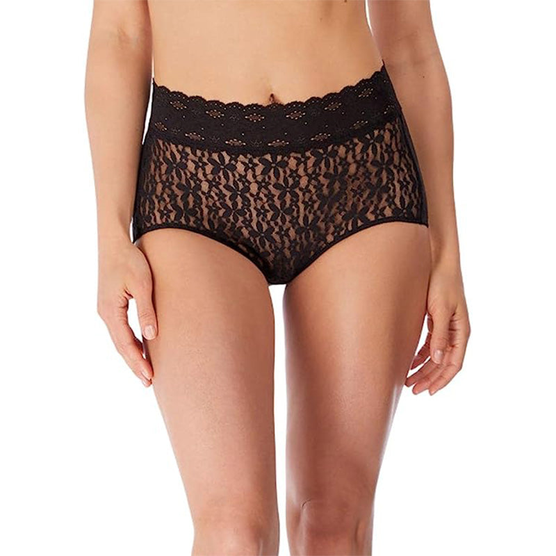 Wacoal Halo Lace Brief Panty Black S