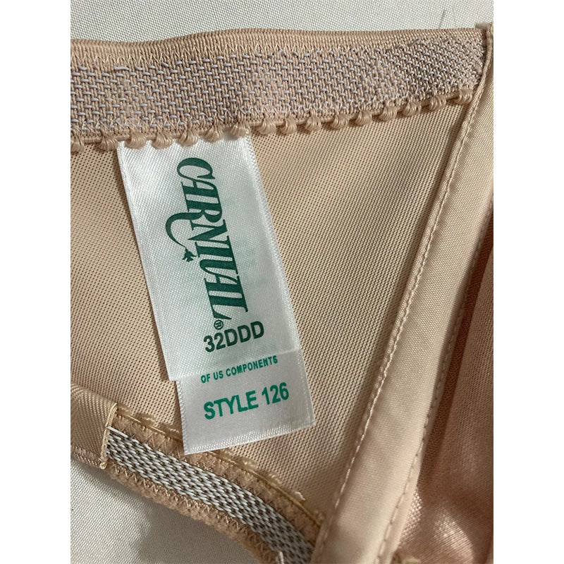 Carnival Full Figure Seamless Molded Strapless Bra Nude 32DDD