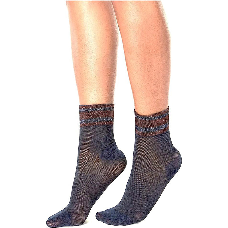 INC Varsity-Stripe Socks Navy 9-11