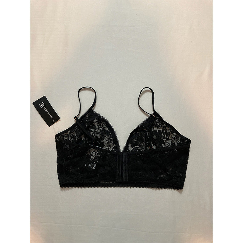 INC Lace Bralette Lingerie Black M