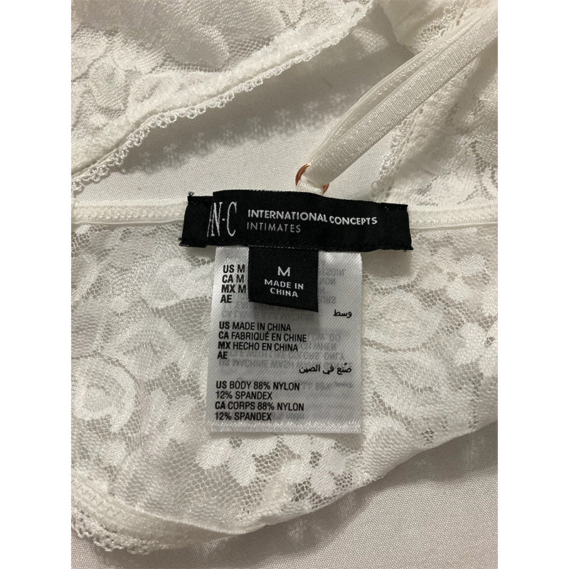 INC Lace Bralette Lingerie White M