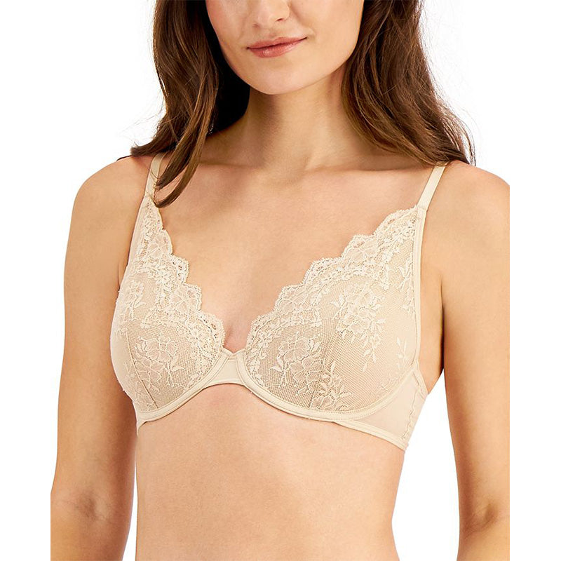 Inc International Concepts Apex Lace Bra Almond Latte M