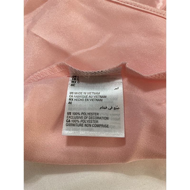 Inc International Concepts Lace-Trim Chemise Nightgown Pink L