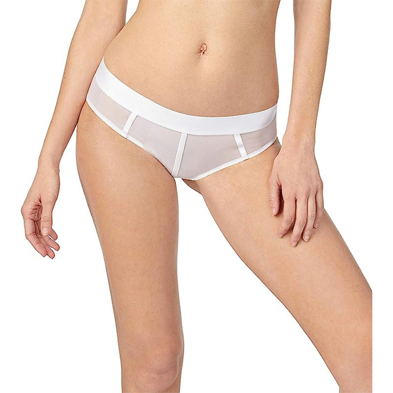 DKNY Sheers Hipster Panty White L