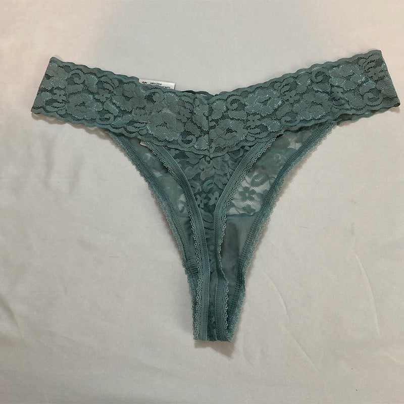 Inc International Concepts Lace Thong Underwear Blue Amazonite L