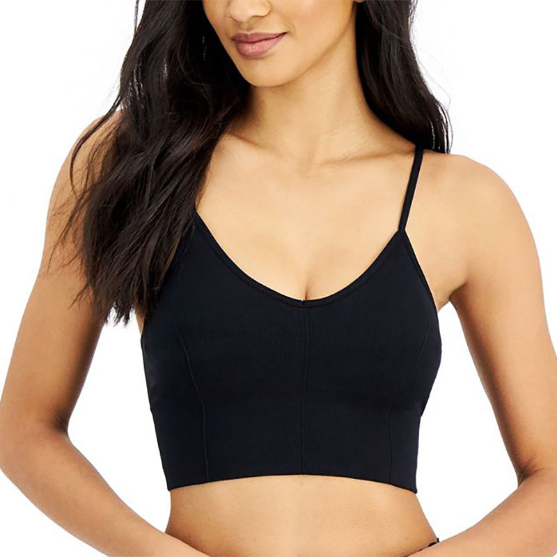 Jenni Seamless Ribbed Bralette Black L