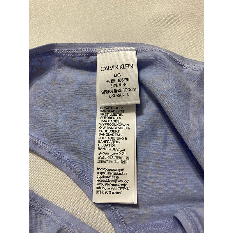 Calvin Klein Cotton Form Thong Purple L