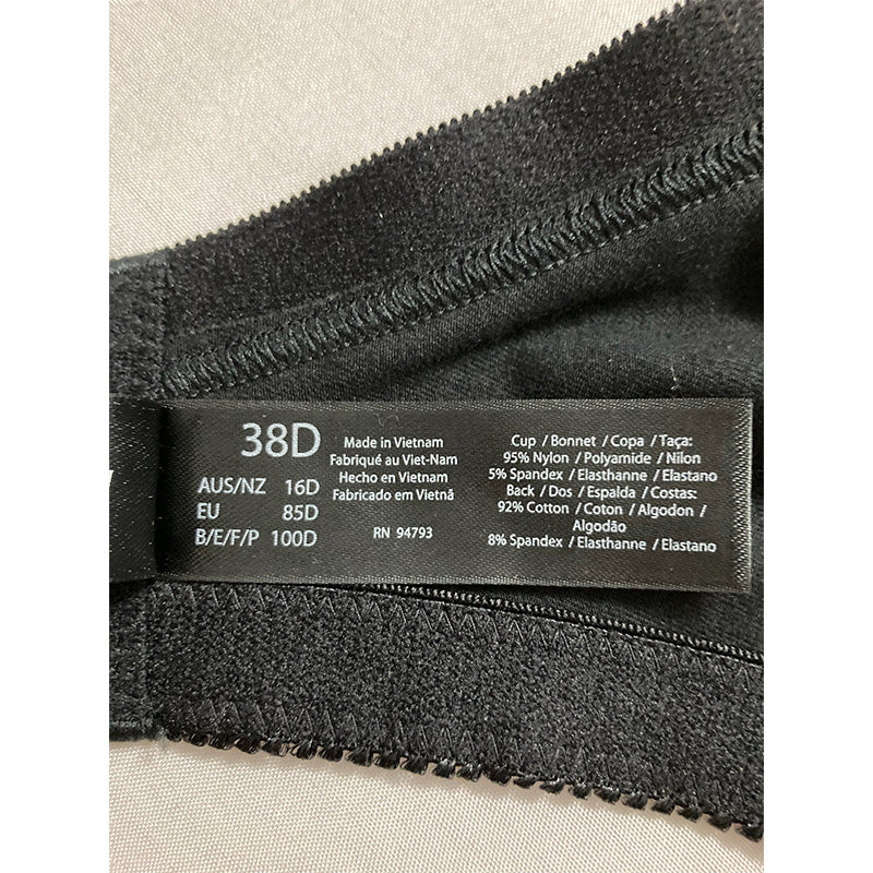 Dominique Marcelle Wire Free Soft Cup Bra Black 38D