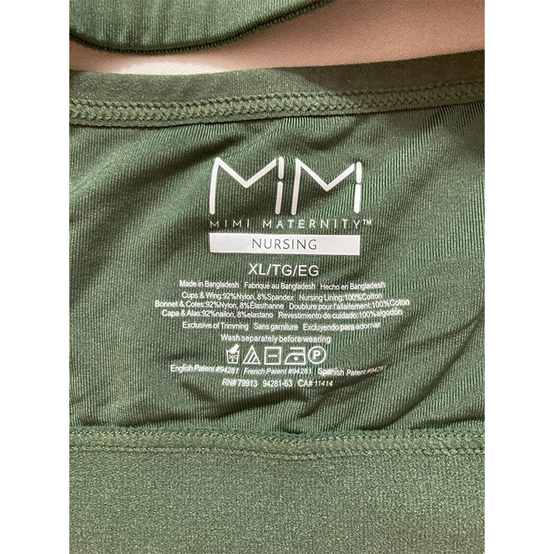 Motherhood Full-Coverage Clip-Down Nursing Green XL