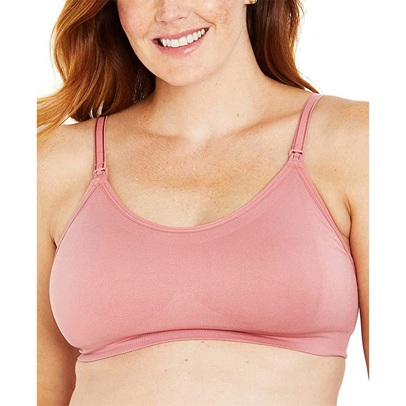 Motherhood Removable Pads Maternity and Nursing Bra Dusty Rose L