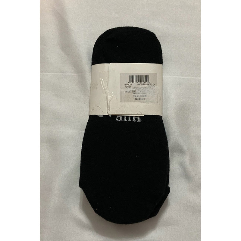 Hue Socks Pairs Ultra Low Cut Sleek Liner Black One Size