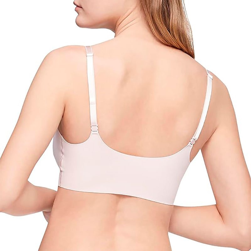 Calvin Klein Invisibles Comfort Lightly Lined Wireless Triangle Bralette Pink M
