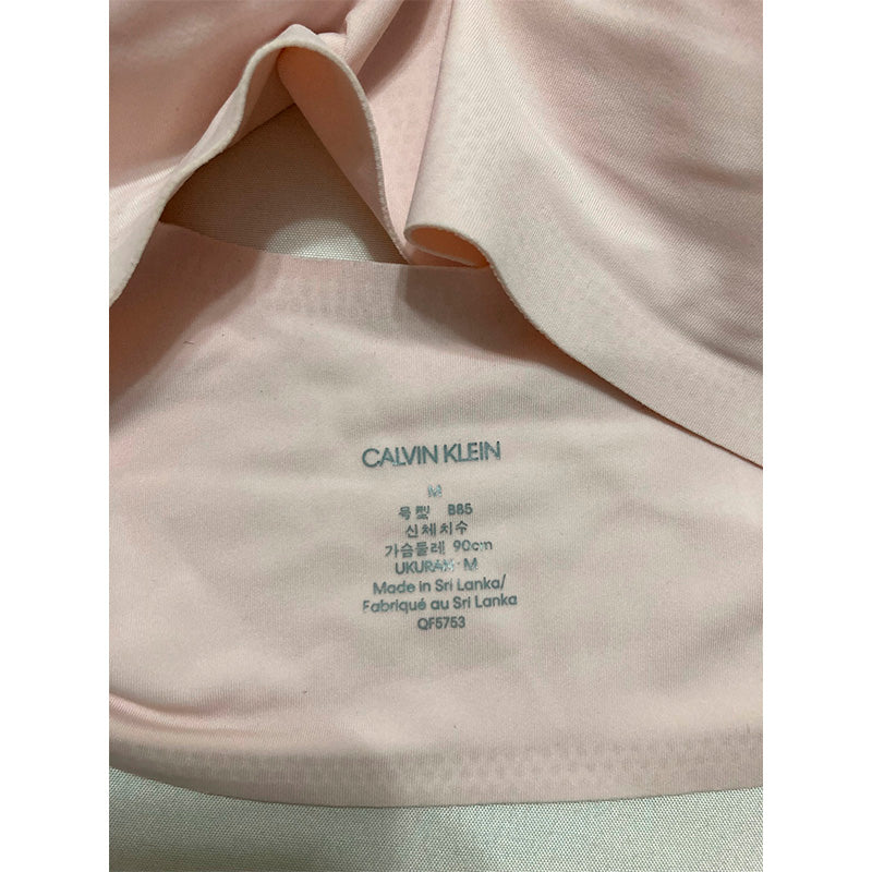 Calvin Klein Invisibles Comfort Lightly Lined Wireless Triangle Bralette Pink M