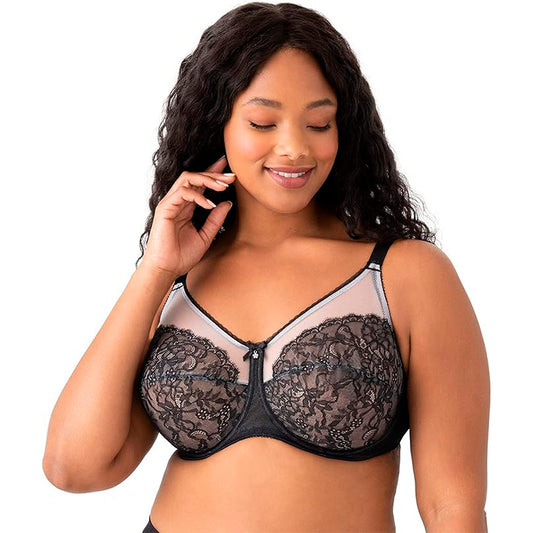 Wacoal Retro Chic Full Figure Underwire bras Black 38H