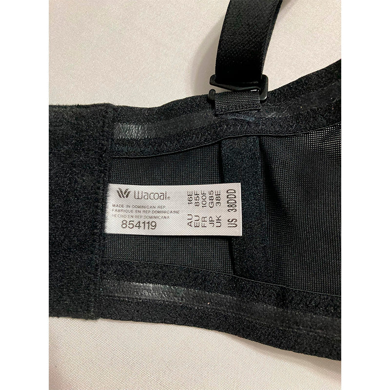 Wacoal Women's Red Carpet Full Busted Strapless Convertible Bra Black 38DDD