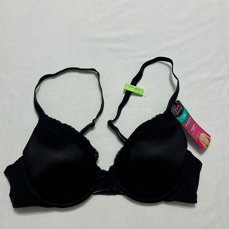 Maidenform Comfort Devotion Embellished Bra Black/Body Beige 36B