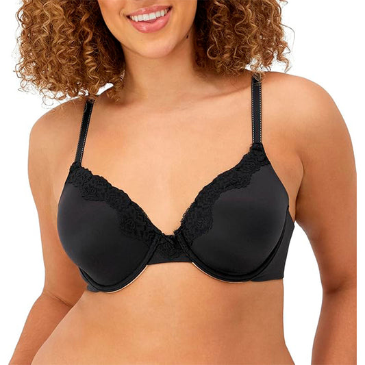 Maidenform Comfort Devotion Embellished Bra Black/Body Beige 36B