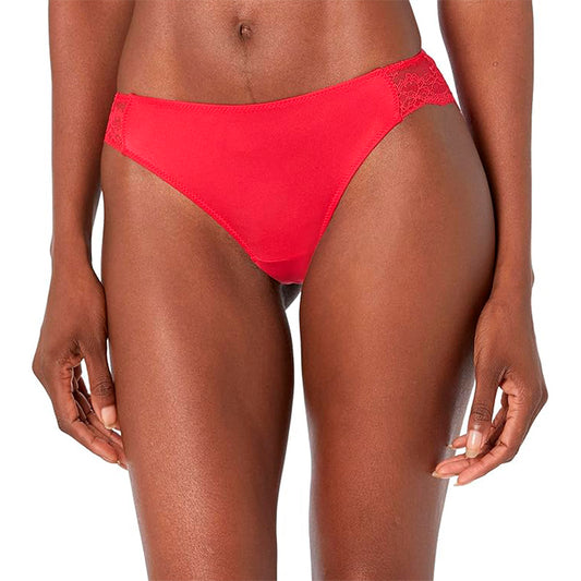 Maidenform Comfort Devotion Lace Back Tanga Panty Camera Red M