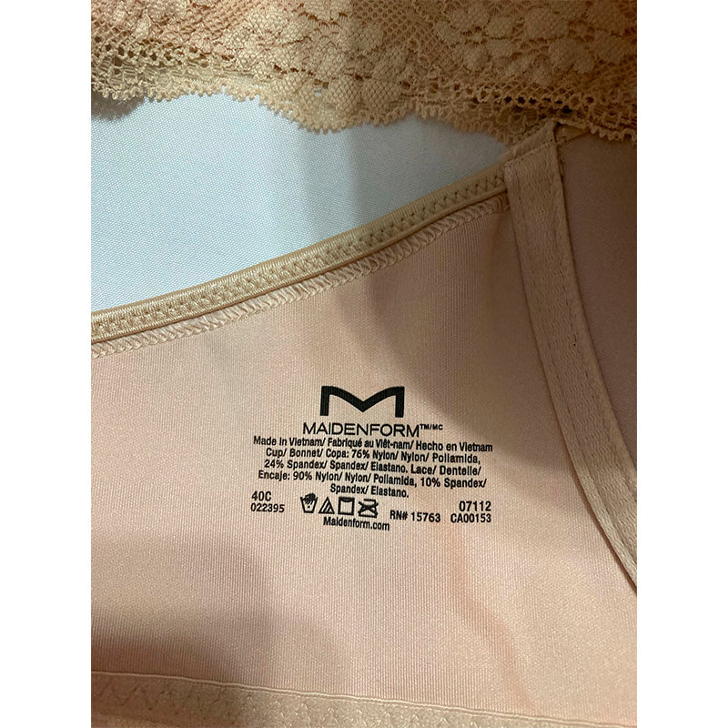 Maidenform One Fab Fit Lightly-lined Underwire Racerback For Bras Latte Lift 40C US