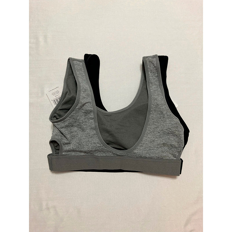 Rene Rofe Pack 2 Bra Black And Grey M