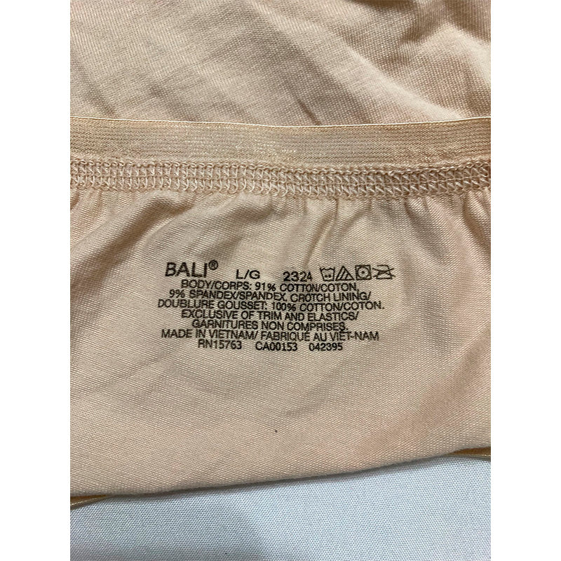 Bali Women's Stretch Brief Panty, Soft Taupe, Large/7