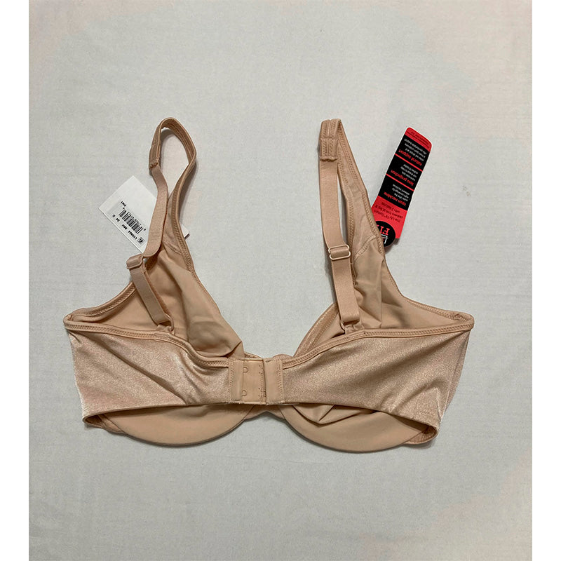 Lilyette Plunge Into Comfort Keyhole Minimizer Bra Champagne 34D