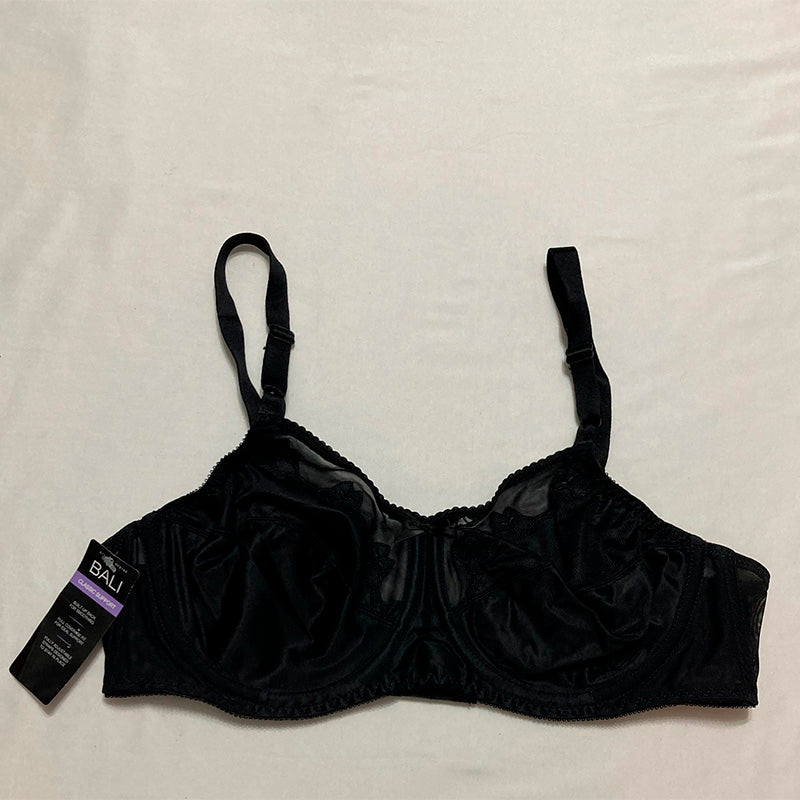 Bali Women's Flower Underwire Bra Midnight 40C