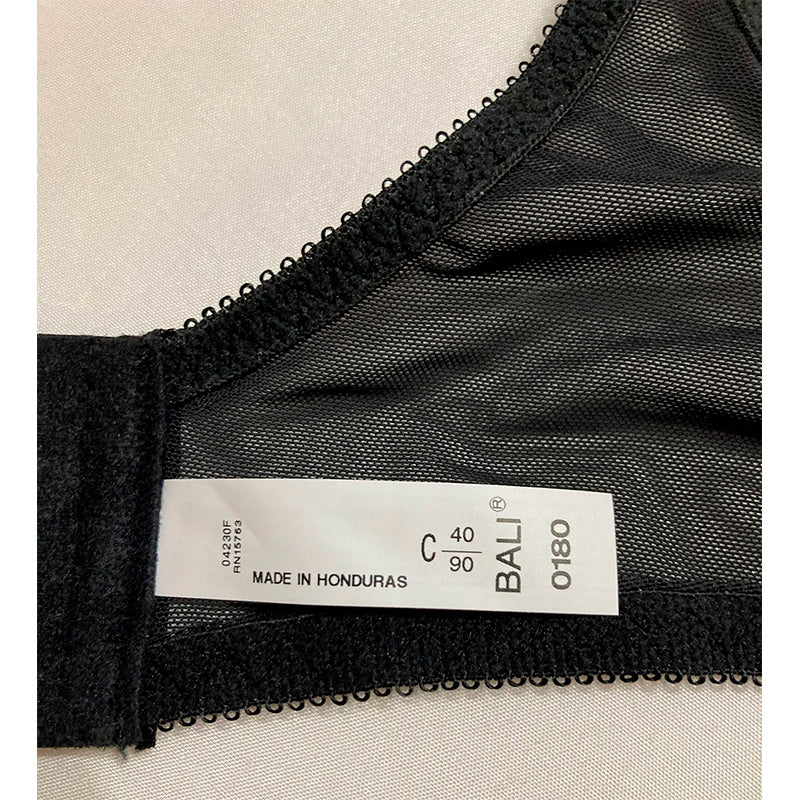 Bali Women's Flower Underwire Bra Midnight 40C