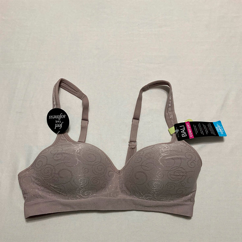 Bali Comfort Revolution Wire Free Bra Warm Steel Swirl 36B