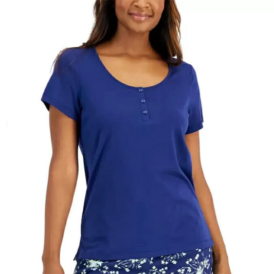 Charter Club Only T-Shirt Pajama Top Navy L