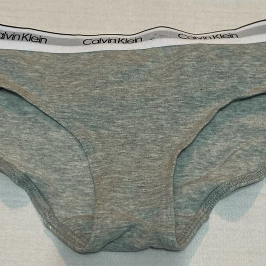 Calvin Klein Girls' Modern Cotton Bikini Panty Grey L