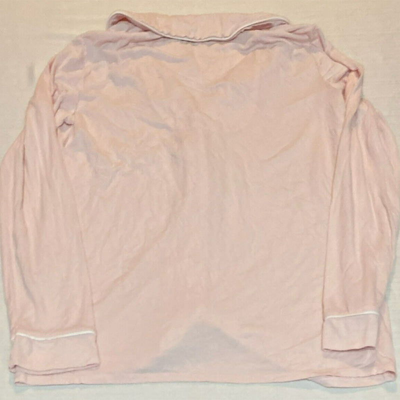 NWD Alfani Notch Collar Pajama Top Pink XS
