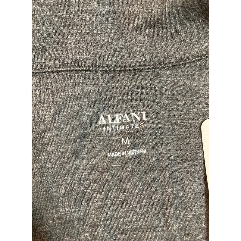 Alfani Ultra Soft Modal Only Pajama Top Grey M