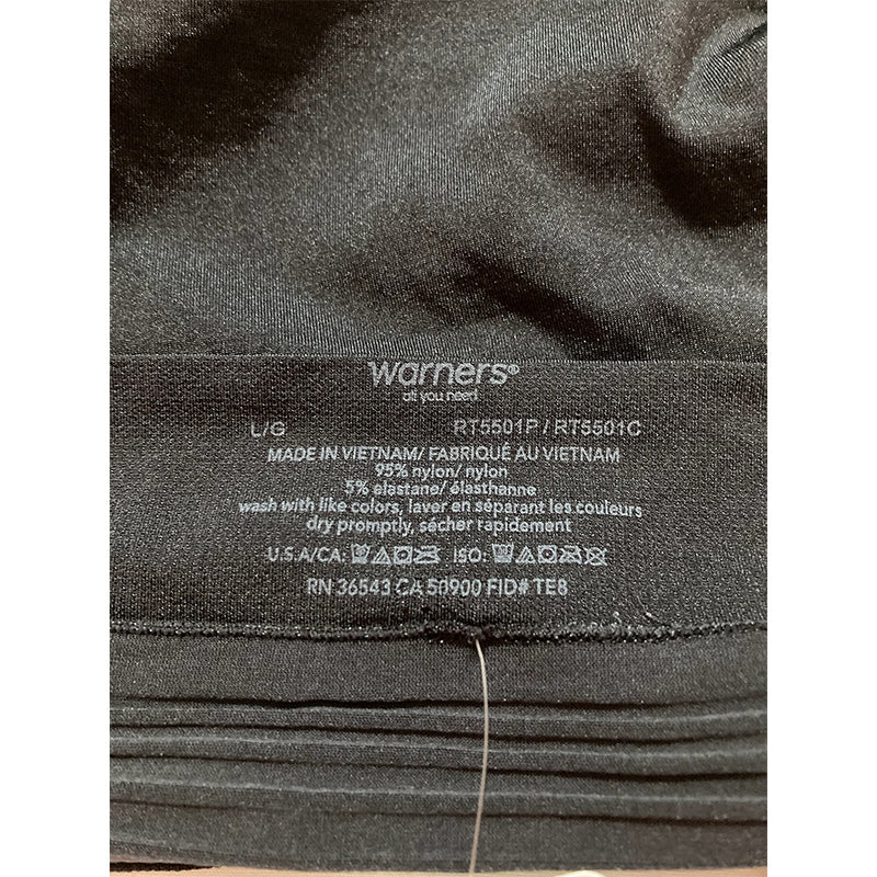 NWD Warner's Comfort Waist Smooth Black L