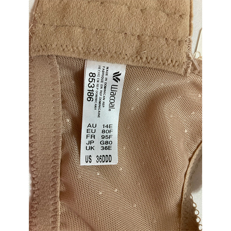 NWD Wacoal Women's Retro Chic Contour Bra Sand 36DDD