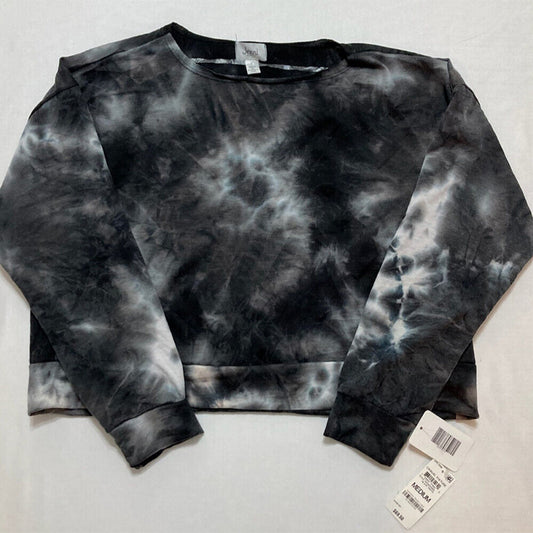 Charter Club Only Pajama Top Grey And Black M