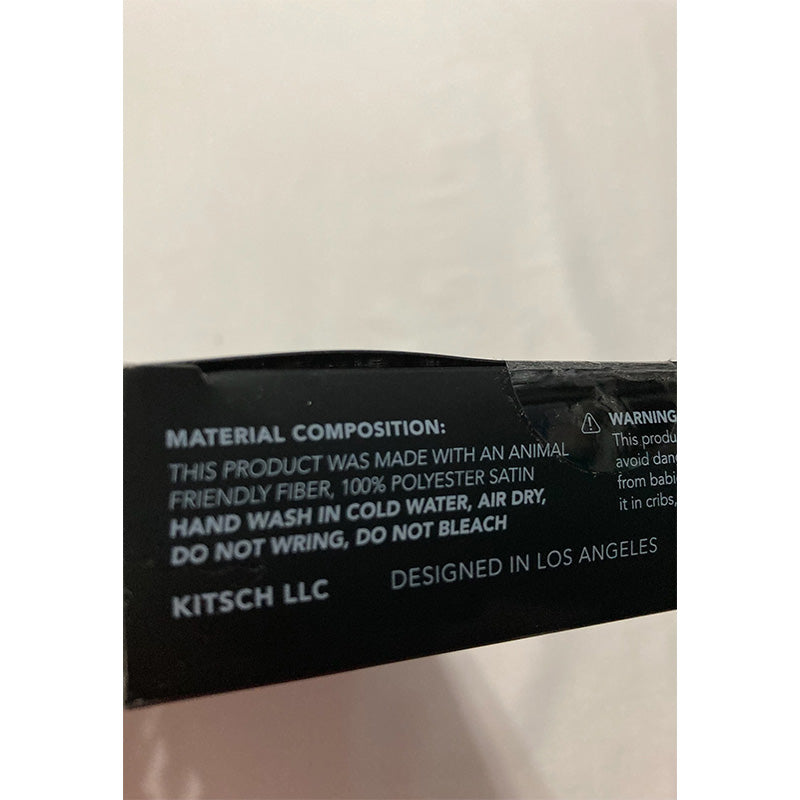 Kitsch Satin Sleep Set in Black