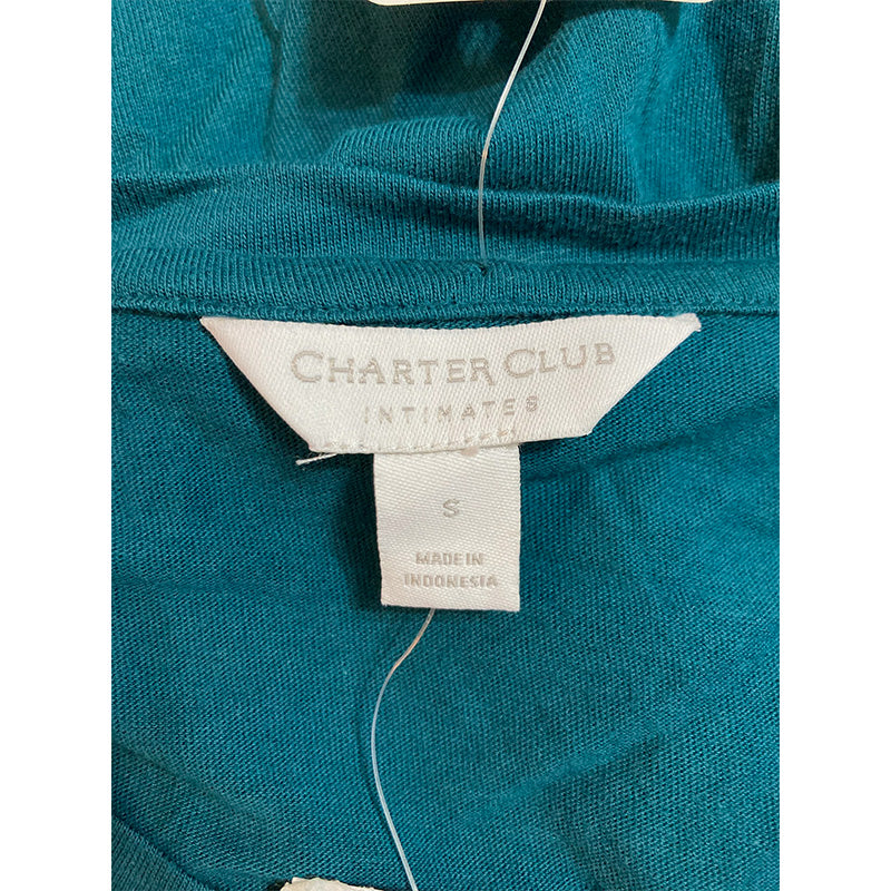 Charter Club  Mixit Solid Only Pajama Top Holly Vine S