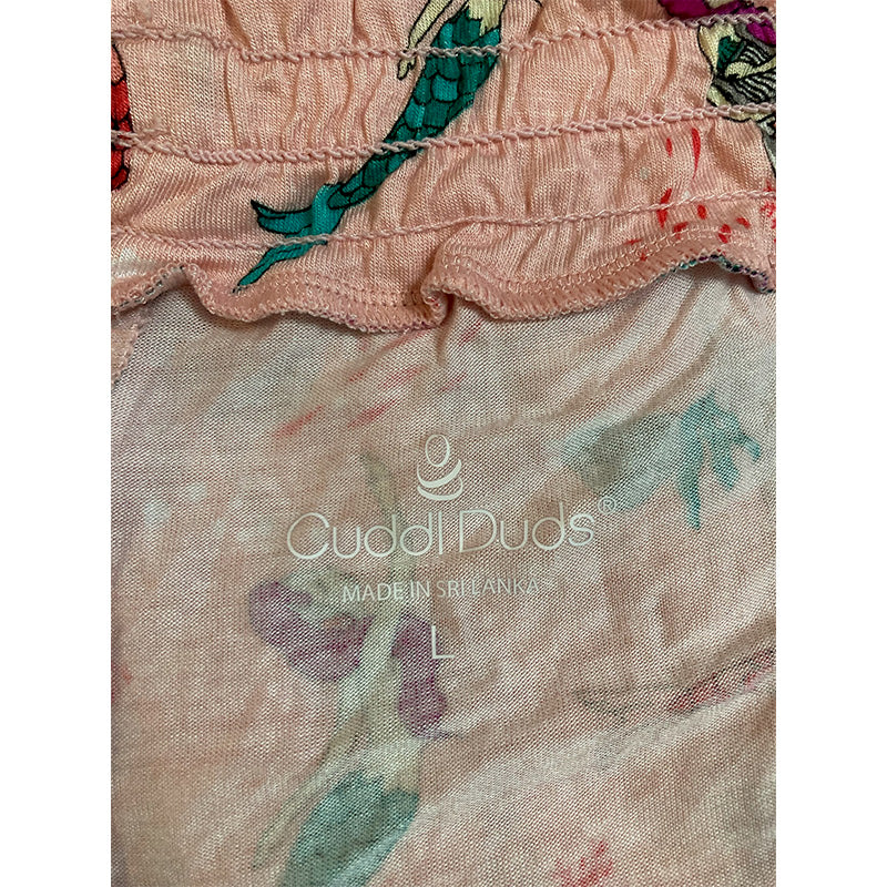 Cuddl Duds Short Sleeve Pajama Pink L