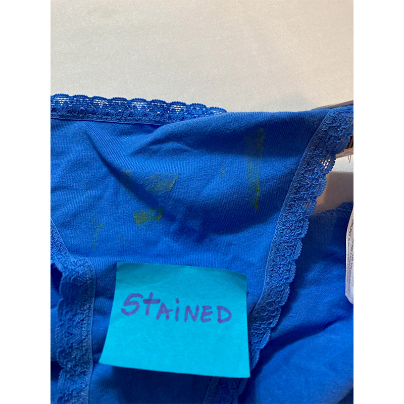NWD Jenni Lace Trim Bikini Underwear Blue M