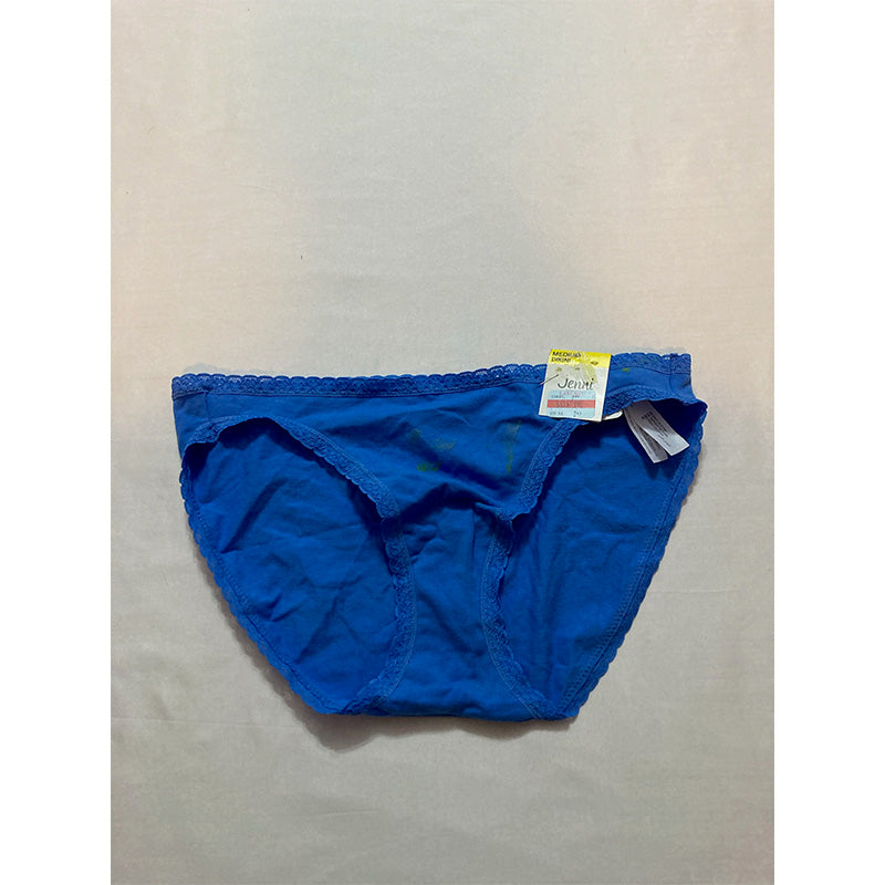 NWD Jenni Lace Trim Bikini Underwear Blue M